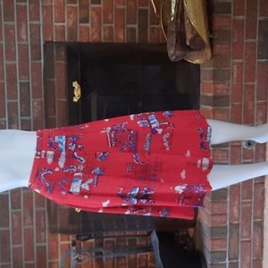 Pendleton Paris France pleated Skirt  16